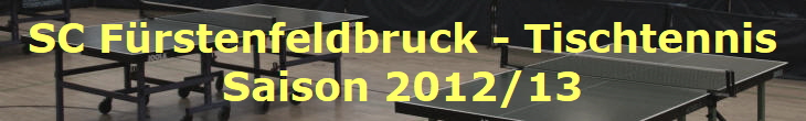SC Frstenfeldbruck - Tischtennis
Saison 2012/13