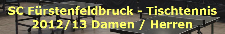 SC Frstenfeldbruck - Tischtennis
2012/13 Damen / Herren